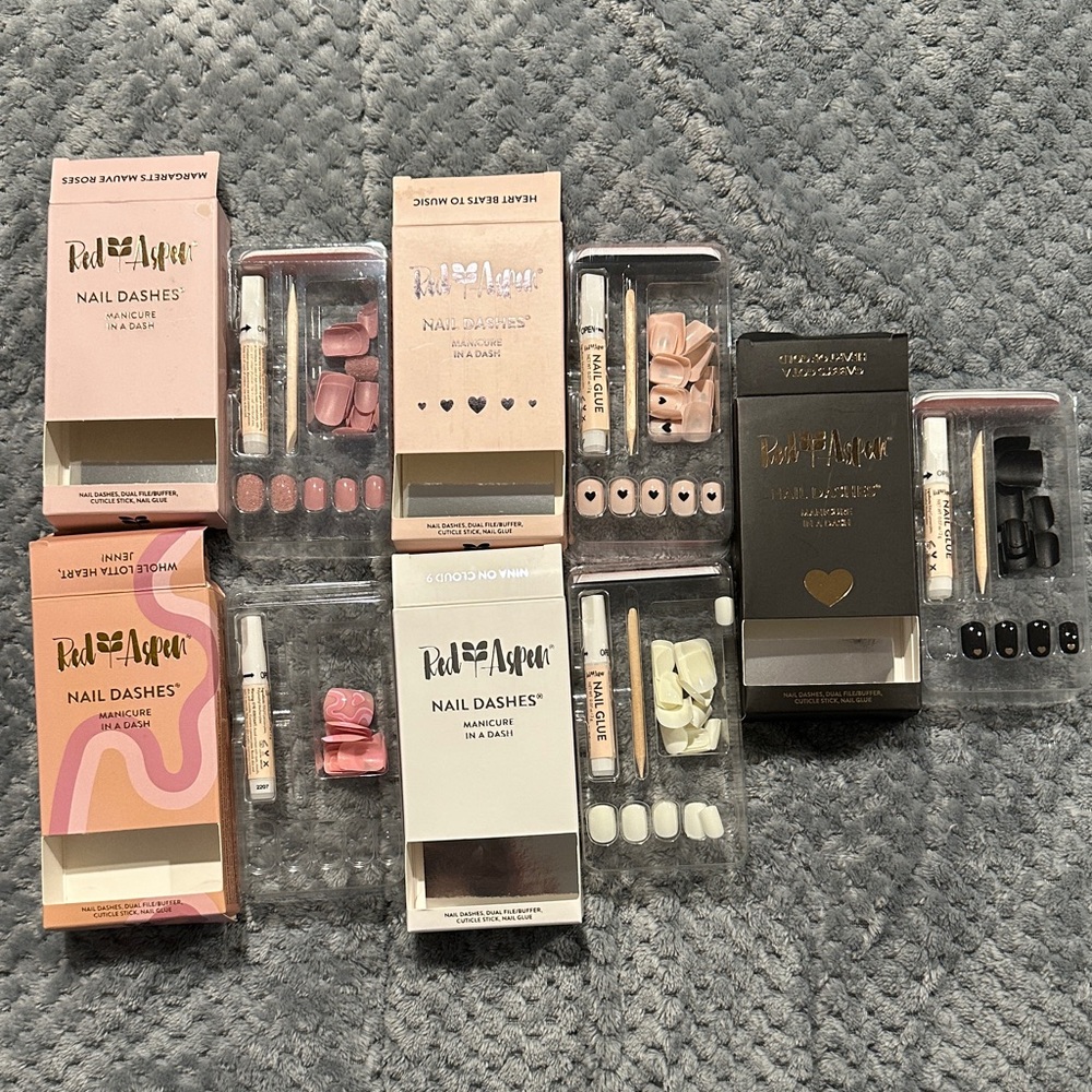 Red Aspen Nail Dashes (some used out of each box)